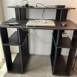 Small Desk With Open Storage