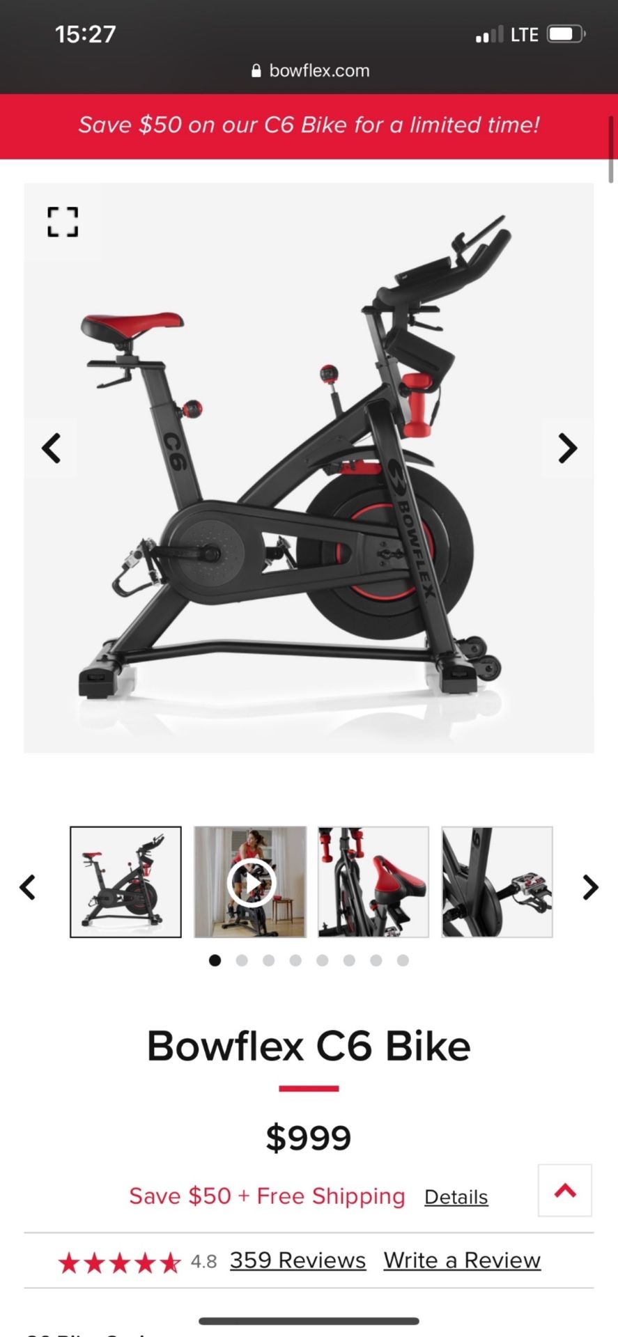 Bowflex Exercise Bike