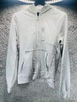Lululemon City Sweat Full Zip Hoodie Men’s Size medium Heathered Light Gray