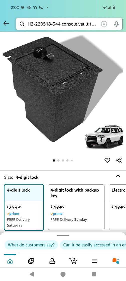 Safe For Toyota 4Runner