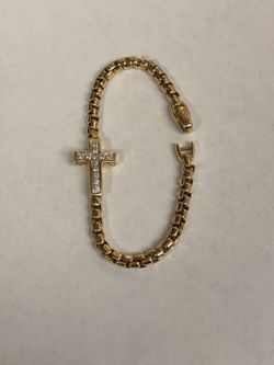 DAVID YURMAN 18K YELLOW GOLD AND DIAMONDS BRACELET