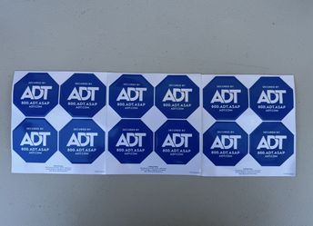 ADT Security Decals