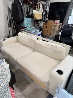 Simple white couch