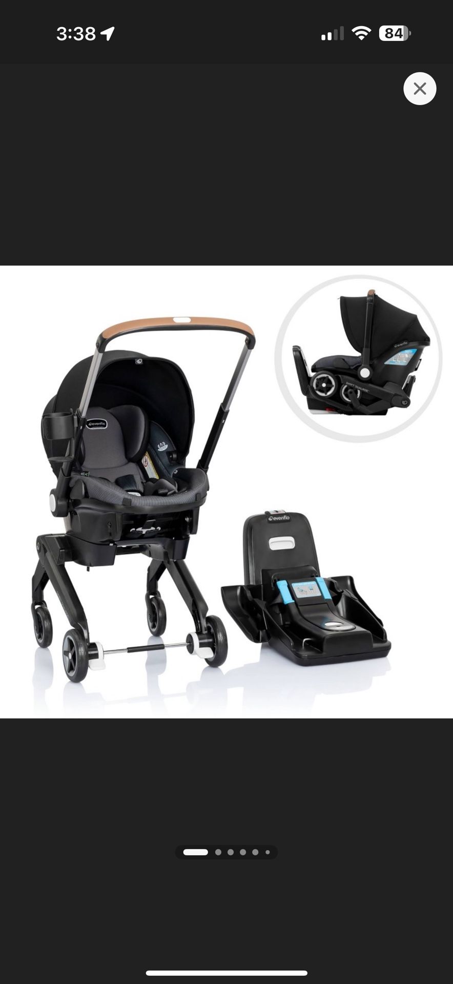 Evenflo Shyft DualRide Infant Car Seat Stroller Combo : BRAND NEW AND FIRM PRICE