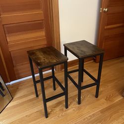 Set Of Two Stunning Stools, Chairs, Side Tables