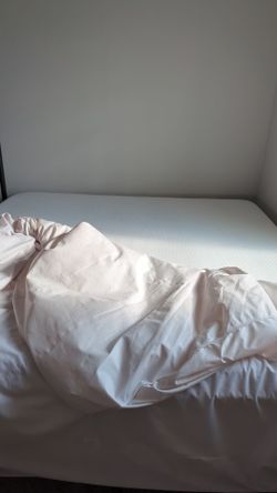 14" King bed frame + 12" king mattress with memory foam