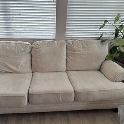 Beige 3-Seater Couch – $100 (Originally $1,200)