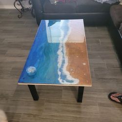 ocean resin epoxy table
