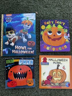 Set of 4 Halloween Children's Books