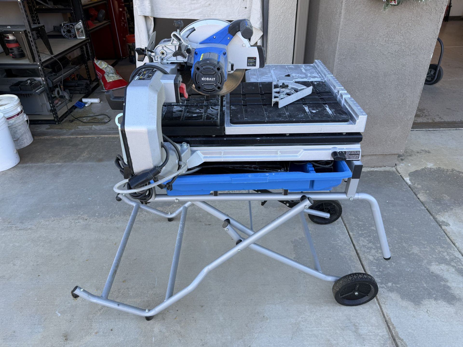  Kobalt KWS S102-06 10” Wet Tile Saw – Used Once – Like New