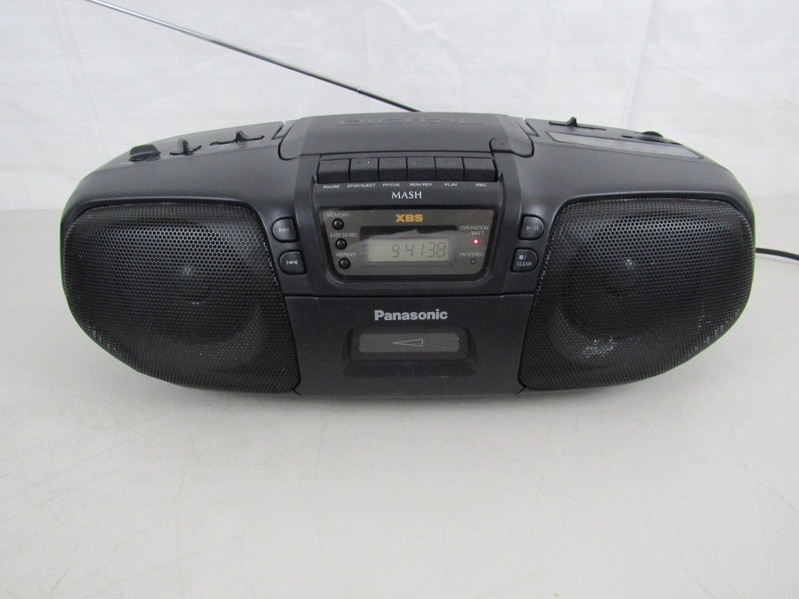 Panasonic RX-DS15 AM/FM CD Cassette Player Stereo Recorder