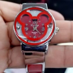 Mickey Mouse Watches with Rhinestones Inside