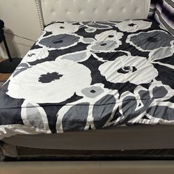 Queen size bed matress and frame in great condition