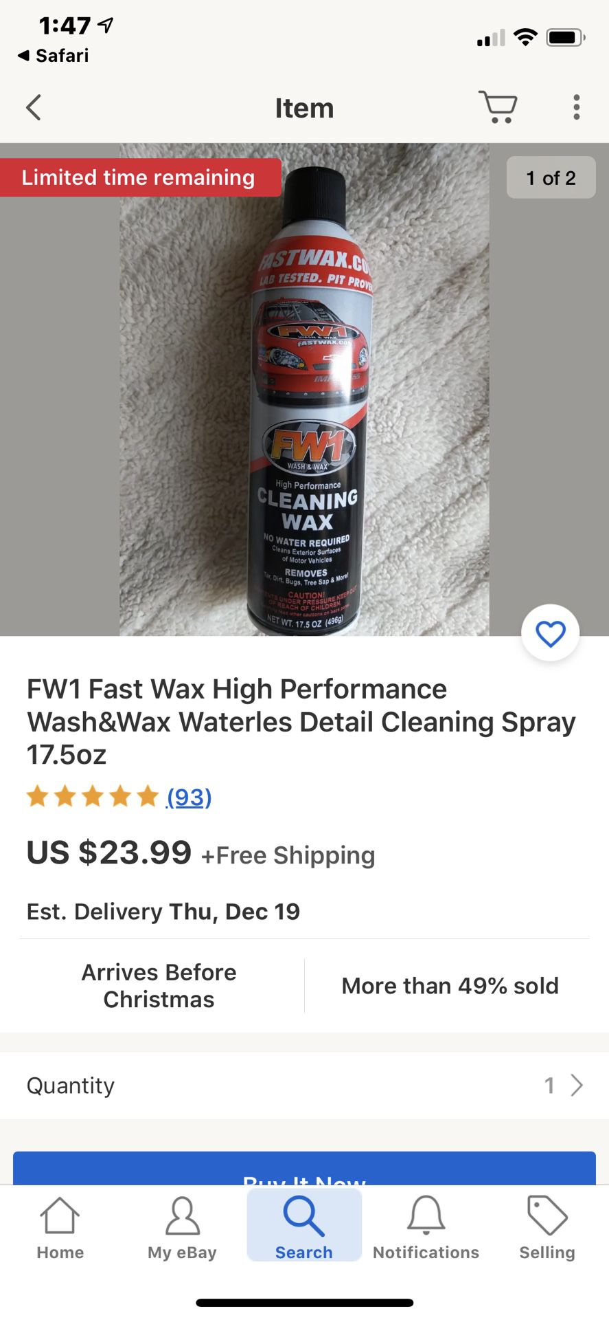 FW1 Fast Wax for Sale in San Antonio, TX - OfferUp
