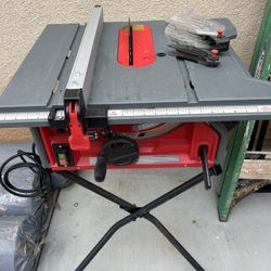 Craftsman 10-inch 15-amp 20-volt Table Saw Portable Bench Top Table Saw With Folding Stand 