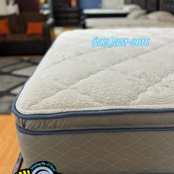 Sweet Dreams Blue Gel Mattress And Box Set Queen