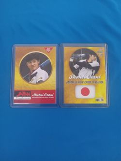 Rare Old Lot Of 2 SHOHEI OHTANI Rookie Baseball Cards - Japanese High  School Sensation for Sale in Orange, CA - OfferUp