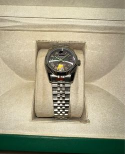 Purple face womens watch