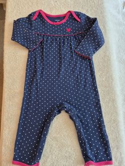 Baby Girl long Romper,  Size 6 mo, Carter's