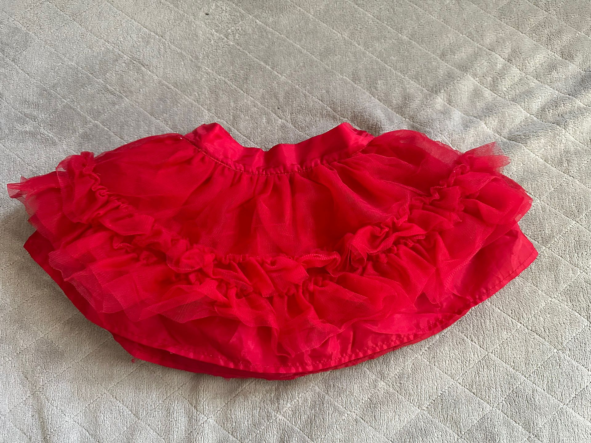 Janie And Jack Red Ruffle Layered Tutu Toddler Girls 2T