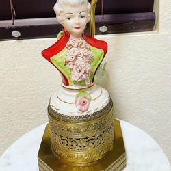 Vintage English man  Ceramic  Lamp