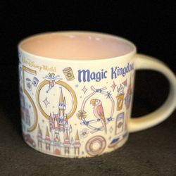 Starbucks Disney Parks MAGIC KINGDOM Been There Series 50th Anniversary Mug 14oz.