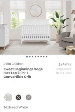 Crib with Changing topper