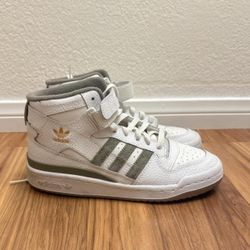 Adidas Forum Mid sneaker in 'White Orbit Green' colorway