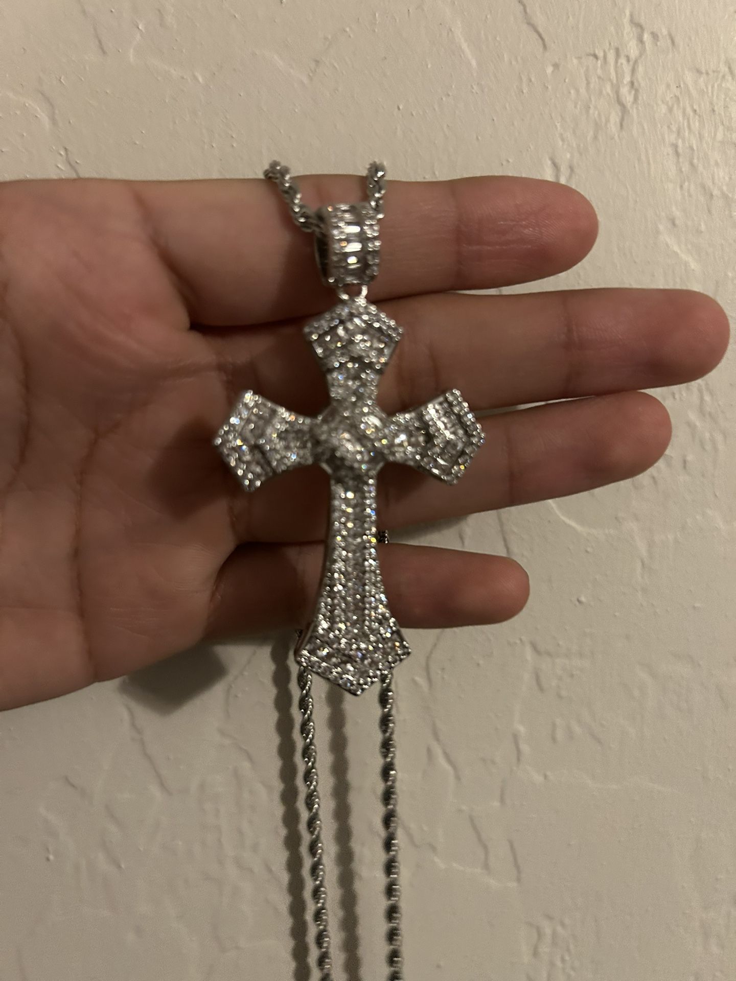 Silver Cross Chain