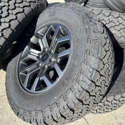 4x Tremor 18” Ford F-150 OEM F150 Gray Wheels Tires Platinum Lariat Limited General 275/70/18 100%