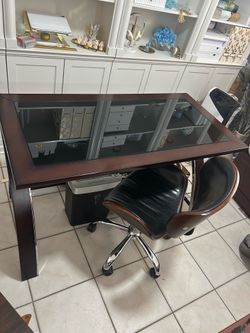 Desk and chair
