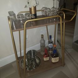 Rolling Bar Cart