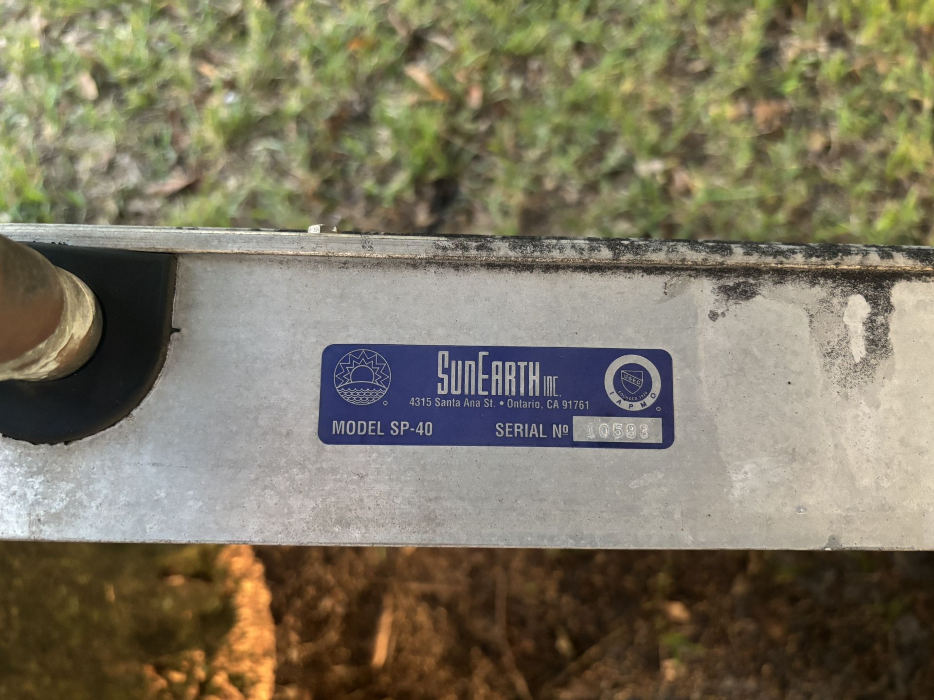 SunEarth Model SP-40 Solar Hot Water Panel