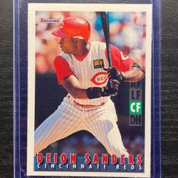 1995 Topps Bazooka Deion Sanders Baseball Card #115