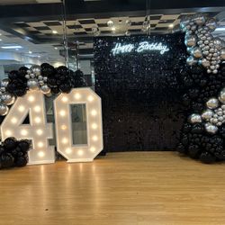 Balloons And Shimmer Wall 