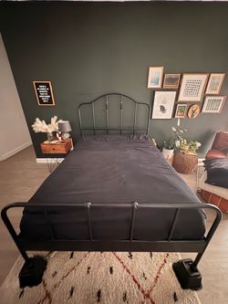 Bed frame and mattress