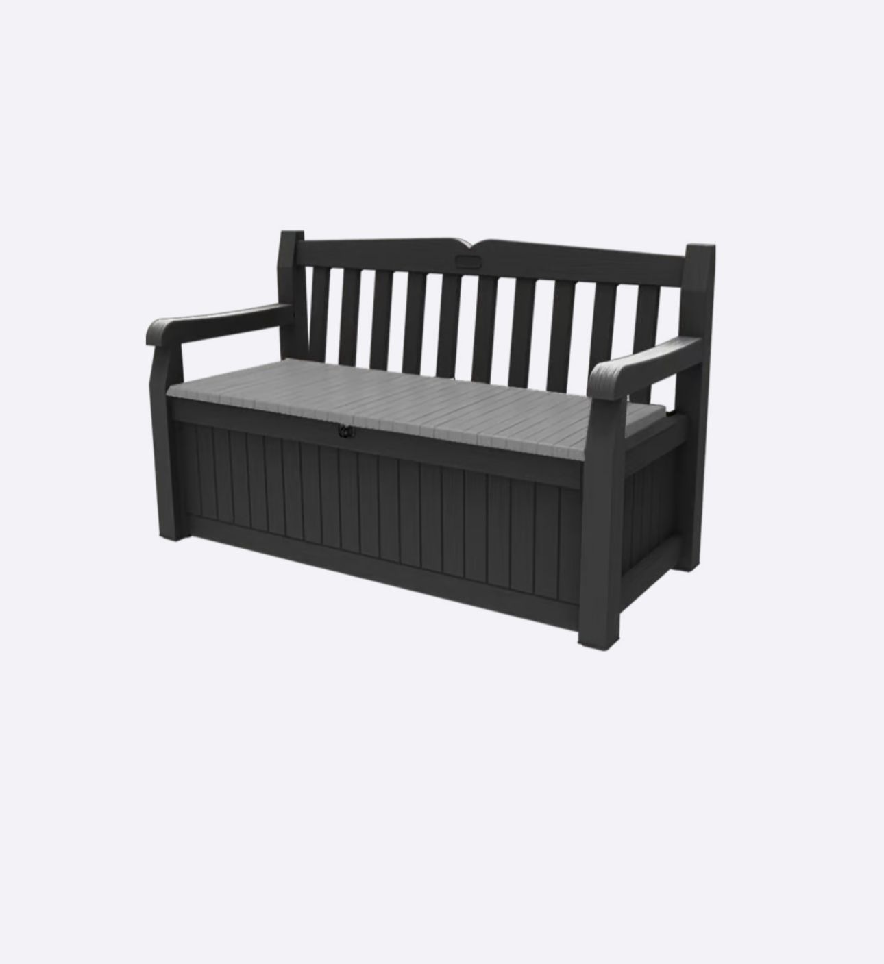 Keter Solana 70 Gallon Outdoor Storage Bench Graphite