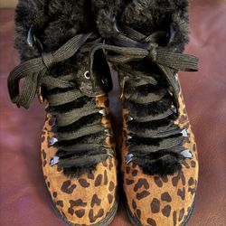 New Women’s Leopard Print Boots 