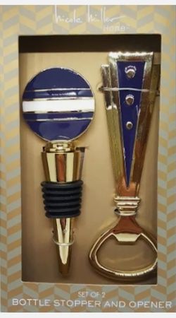 Nicole Miller bottle stopper and opener