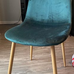 Green Velvet Dinning chairs