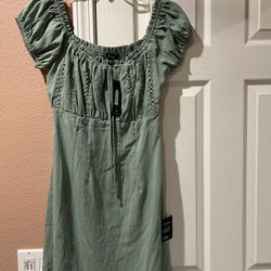 New Lulus Green Dress Size M