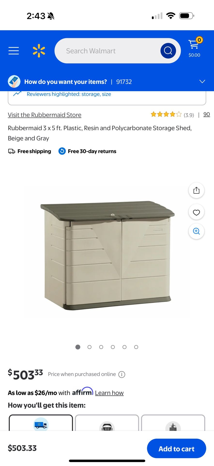 Storage Shed Green & Gray Color