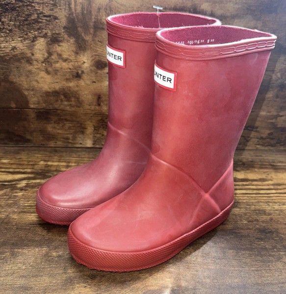 Hunter Classic Red Rain Boots Kids Children's Size 2Y