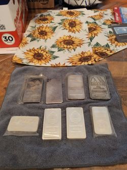 Lot of Silver Bars – APMEX, A-Mark, Scottsdale