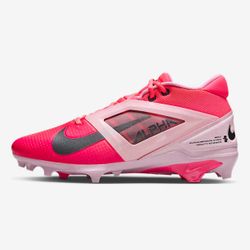 Nike Alpha Menace 4 Pro NRG Racer Pink/Grey Cleats Men's HJ4568-600 Size 7  