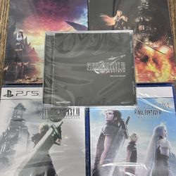 Final Fantasy 7 Remake Crisis Core games Ps 5 Steel Book Ff Cd Rebirth Sound Rpg
