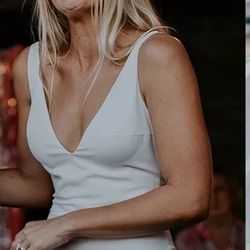 Simple Satin Halter Sheath Wedding Gown Pick Options