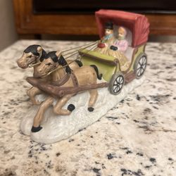 Christmas village - Vintage Dickens  Horse carriage 