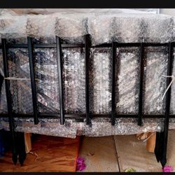 Metal Decorative Garden Fence  5 Panels