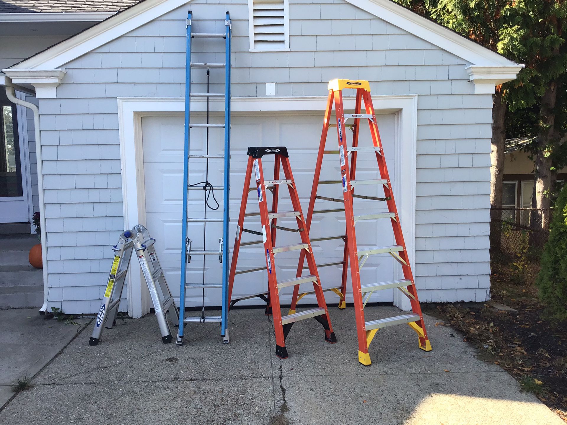 First and third ladders remain for sale. 75 dollars must take both. Cash only please.